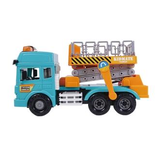 【KIDMATE】臺灣好車隊-大型工程升降車(大型升降車 臺灣玩具車 模擬 磨輪車 聲光玩具 中文語音)