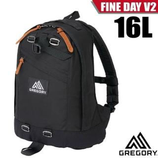 【Gregory】FINE DAY V2 日用雙肩休閒後揹包16L 多口袋設計(137539-1041 黑)