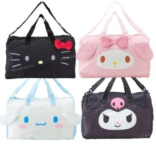 【小禮堂】Sanrio 三麗鷗 造型旅行提背袋 - 大臉款 Kitty 美樂蒂 酷洛米 大耳狗(平輸品)