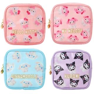 【小禮堂】Sanrio 三麗鷗 PVC方型化妝包 - 3D人物系列(平輸品)
