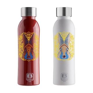 【Bugatti 布加迪】義大利經典12生肖兔保溫瓶500ml(316醫療級不鏽鋼/保溫壺/保溫杯/水壺/保溫瓶)