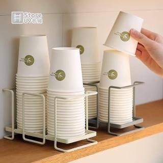 【Store up 收藏】日式簡約 分隔式紙杯專用收納架(AD470)