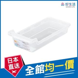 【GOOD LIFE 品好生活】日本製 透明冰箱用坡形收納籃（28x13.4cm）(日本直送 均一價)
