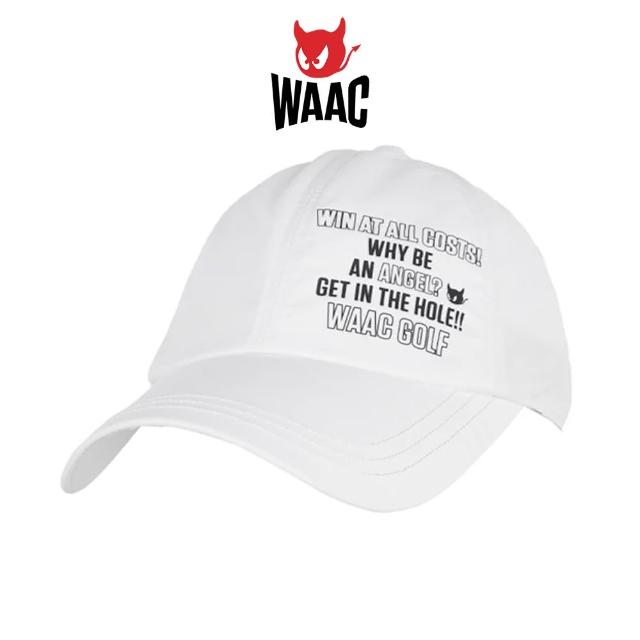 【WAAC】LETTERING CAP  高爾夫棒球帽 白色