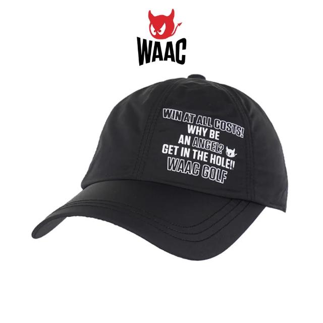 【WAAC】LETTERING CAP  高爾夫棒球帽 黑色