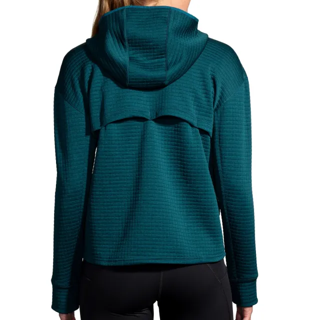 【BROOKS】女 Activate 活力保暖連帽外套_摩洛哥藍花灰(221684471)