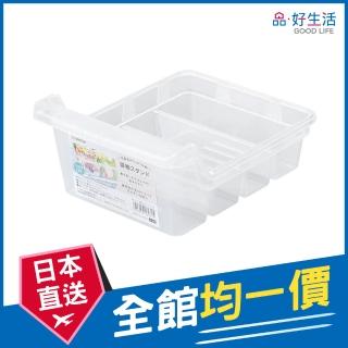 【GOOD LIFE 品好生活】日本製 透明冰箱用坡形袋裝食物收納籃（21.7x16.5cm）(日本直送 均一價)
