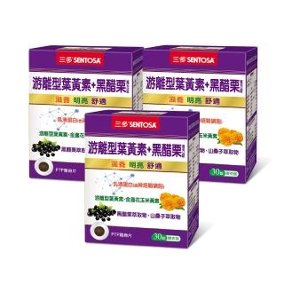 【SENTOSA 三多】遊離型葉黃素+黑醋栗複方3入組(共90錠)