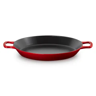 【Le Creuset】琺瑯鑄鐵鍋西班牙鍋34cm(櫻桃紅)