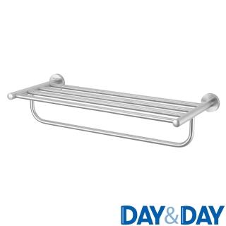 【DAY&DAY】極簡設計 霧銀 毛巾置衣架(不含安裝)