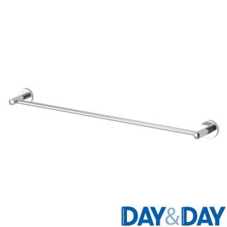 【DAY&DAY】生活美學 不鏽鋼 單桿毛巾掛桿組-亮銀 60公分(不含安裝)