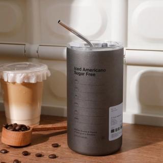 【SaSa Kitchen】冰美式304不銹鋼保溫杯600ml(隨行杯 保溫杯 咖啡杯 保冰杯)
