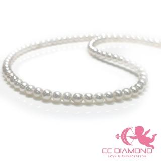 【CC Diamond】精品 爆亮小米珍珠項鍊(18K 3.5mm)