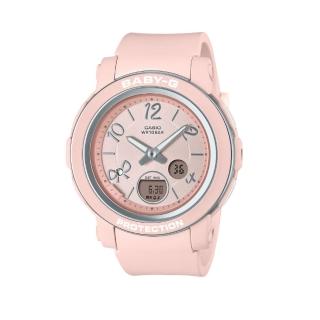 【CASIO 卡西歐】BABY-G 閃亮水晶x甜美蝴蝶結 可愛百搭 柔美粉 BGA-290RA-4A 41.5mm