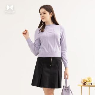 【Iris Girls 艾莉詩】愛心織紋針織內搭上衣-2色(45830)