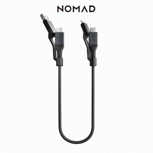 【NOMAD】美國NOMAD Universal 3合1 充電傳輸線 V2 -0.3m  USB-C(0.3M)