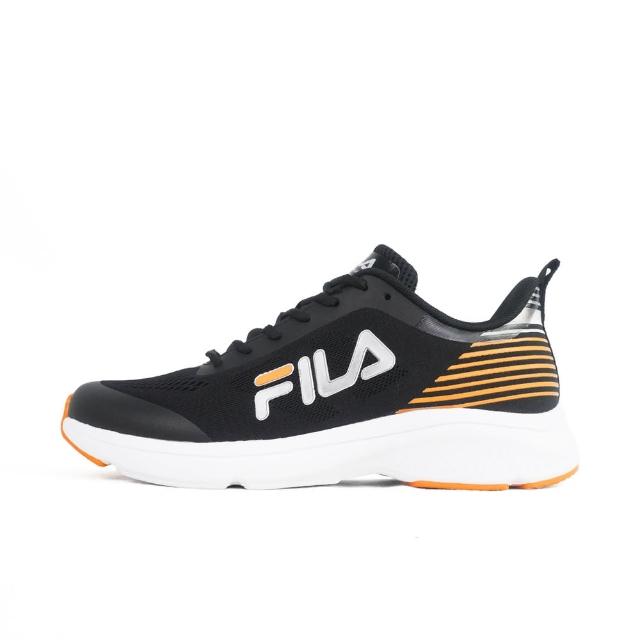 【FILA】1-j335x-016 男 慢跑鞋 緩衝 彈力 黑 黃(1-J335X-016)