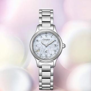 【CITIZEN 星辰】xC系列 hikari collection 限量版鈦金屬 太陽能錶 電波錶 女錶-27mm(ES9490-87D)