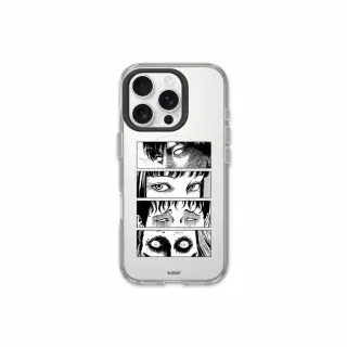 【RHINOSHIELD 犀牛盾】iPhone 16系列 Clear MagSafe兼容 磁吸透明手機殼/伊藤潤二系列-凝視(伊藤潤二)