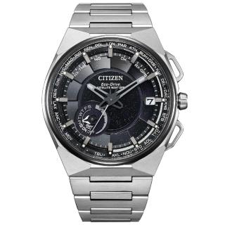 【CITIZEN 星辰】GENTS系列 Satellite Wave X 限量 光動能GPS衛星對時腕錶/星際黑45.4mm(CC3097-52E)