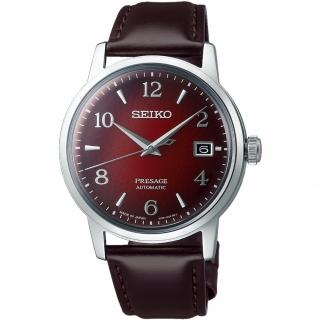 【SEIKO 精工】Presage Cocktail 調酒師系列機械錶/酒紅(4R35-04A0R/SRPE41J1)
