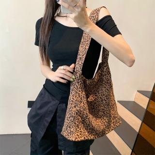 【MoonDy】包包 單肩包 托特包 肩揹包女 大容量包包 豹紋包包 豹紋托特包 手提包 購物包 a4包