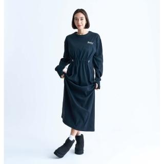 【ROXY】女款-NEVER BORED長袖洋裝-黑色(RDR244002-BLK)