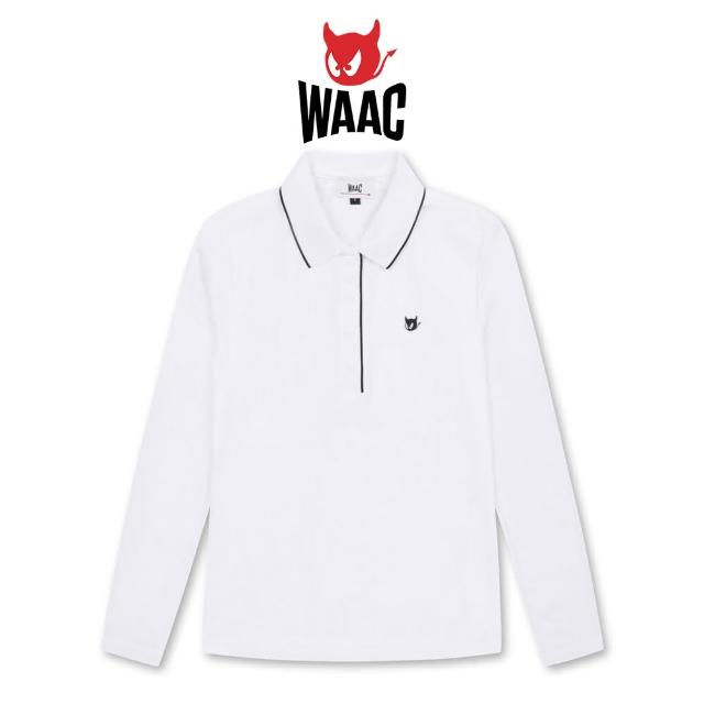 【WAAC】COOL BASIC POLO 女士 涼感長袖POLO衫 白色