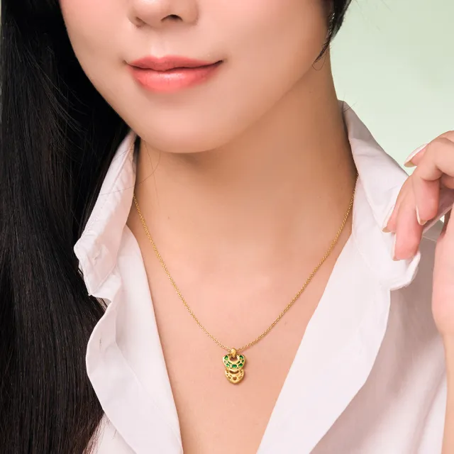 【Just Gold 鎮金店】幻彩龍麟 黃金吊墜(不含鍊)
