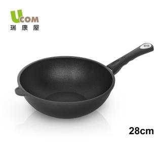 【瑞康屋UCOM】德國黑魔法28cm炒鍋 無蓋(專業廚師的首選)