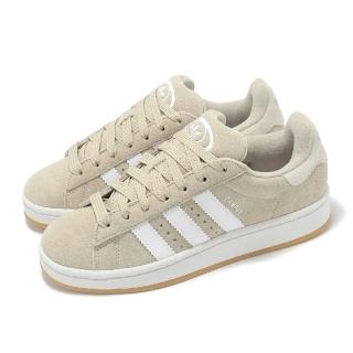 【adidas 愛迪達】休閒鞋 Campus 00S J 大童 女鞋 米灰 白 麂皮 Y2K 膠底 復古 愛迪達(JI4461)
