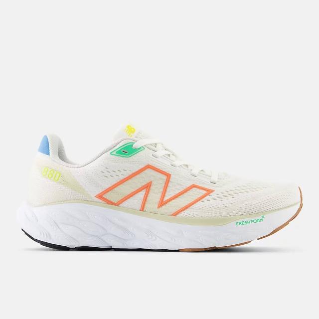 【NEW BALANCE】Fresh Foam X 880 v14 女 慢跑鞋 D寬楦 緩震 奶白 橘(W880R14)