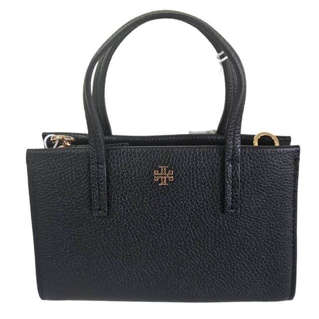 【TORY BURCH】TB Blake Mini Tote皮革托特包手提斜背包(黑色/贈原廠防塵袋紙袋/38 婦女節送禮)