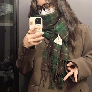 【KT DADA】格紋圍巾 百搭圍巾 羊絨圍巾 披肩圍巾 大圍巾 披肩 披肩毯 羊毛披肩 保暖圍巾 圍脖 空調小毯子