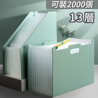 【OECO】可立式風琴包 試卷收納整理 多層檔包 好分類直立檔收納 A4直立款檔收納(收納盒/資料夾/檔案夾)