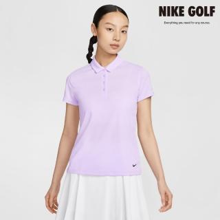 【NIKE GOLF】女款 Nike DriFIT Victory 高爾夫球衫(紫色/黑色)