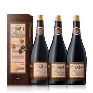 【大漢酵素】樟芝菌絲體蔬果植物醱酵液3入組(720ml/瓶)-樟芝 酵素 養生 補體 全素(原廠出貨)