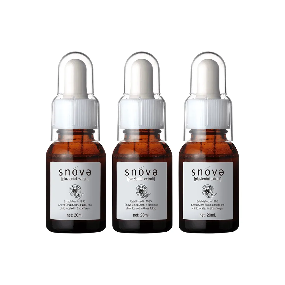 【SNOVA】絲若雪胎盤素精華液-20ml-3入組(抗老/保濕/提亮/精華液)