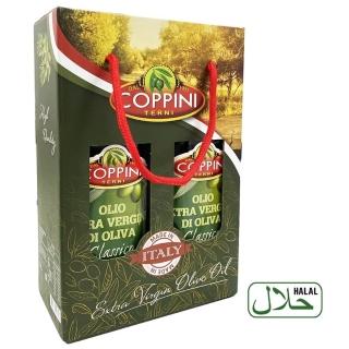 【Coppini】義大利 特級初榨橄欖油-經典 油品禮盒(1000ml x2入 年節送禮 感恩禮盒)