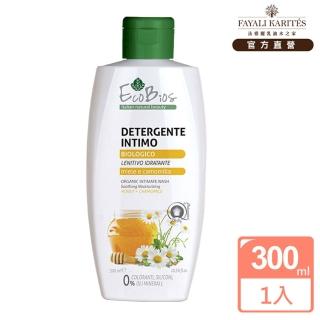【leskarites 乳油木之家】EcoBios洋甘菊蜂蜜私密沐浴300ml(義大利原裝進口/官方直營)