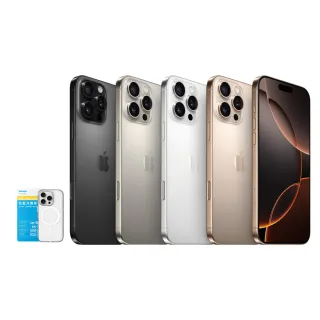 【Apple】iPhone 16 Pro(1TB/6.3吋)(LAUT磁吸透殼+Simmpo抗藍光保貼組)