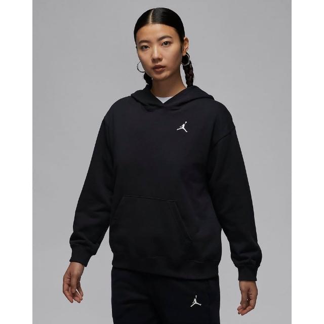 【NIKE 耐吉】喬丹 連帽上衣 帽T 女款 AS W J BRK FLC FT PO 24 黑色(HJ1347010)