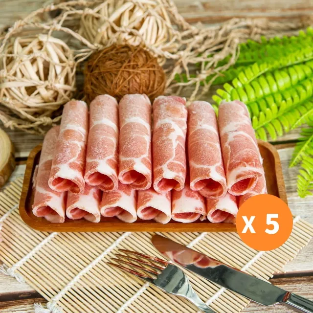 【小嚼士】霜降梅花豬肉片 500g 買3送2/共5包(火鍋肉片 烤肉片 炒片 雪花豬 冷凍豬肉 豬肉片 冷凍肉品)