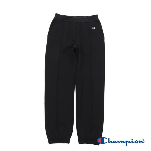 【Champion】官方直營-SPORTS 刺繡C標素色拉絨保暖休閒運動長褲-女(3色可選)