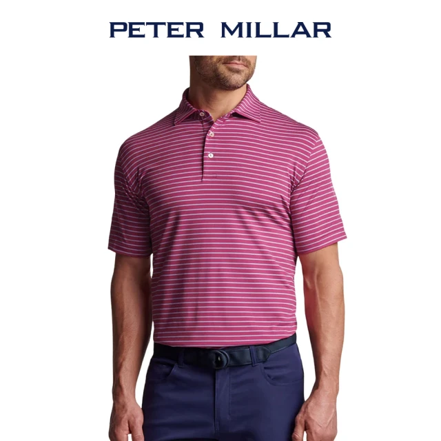 Peter Millar DRUM PERFORMANCE JERSEY POLO 男士 短袖POLO衫 桃紅色(MF22EK08S-RBSBT)