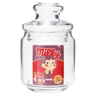 【sunart】PEKO 不二家 復古玻璃收納罐 500ml 牛奶妹
