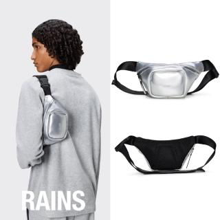 【RAINS官方直營】Bum Bag Micro 防水時尚簡約迷你腰包(Mirror 鏡面銀)