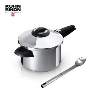 【瑞康屋Kuhn Rikon】瑞士首席單柄壓力鍋5L(+瑞士KUHN RIKON 精選攪拌湯杓)