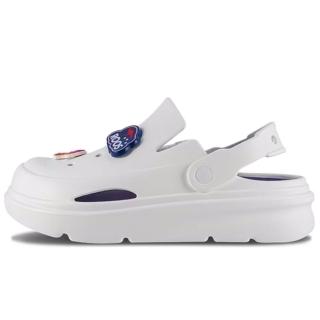 【KangaROOS】美國袋鼠鞋 女 ROO CLOG 厚底洞洞鞋 休閒/生活 白(KW41719)