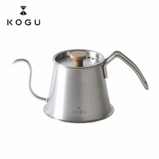 【KOGU 珈琲考具】專業 咖啡職人 杯 點滴式 細口手沖壺 17oz/500ml - 匠心銀(日本原廠授權公司貨)